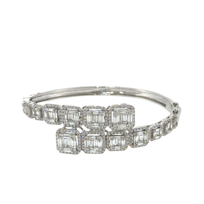 18KT WHITE GOLD DIAMOND BRACELET