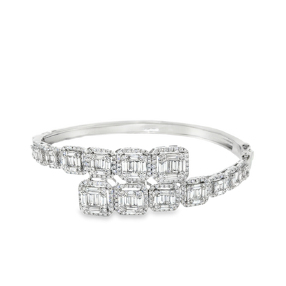 18KT WHITE GOLD DIAMOND BRACELET