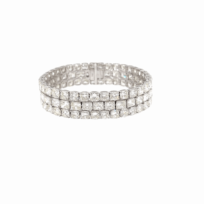 18KT WHITE GOLD DIAMOND BRACELET