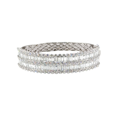 18KT WHITE GOLD DIAMOND BRACELET