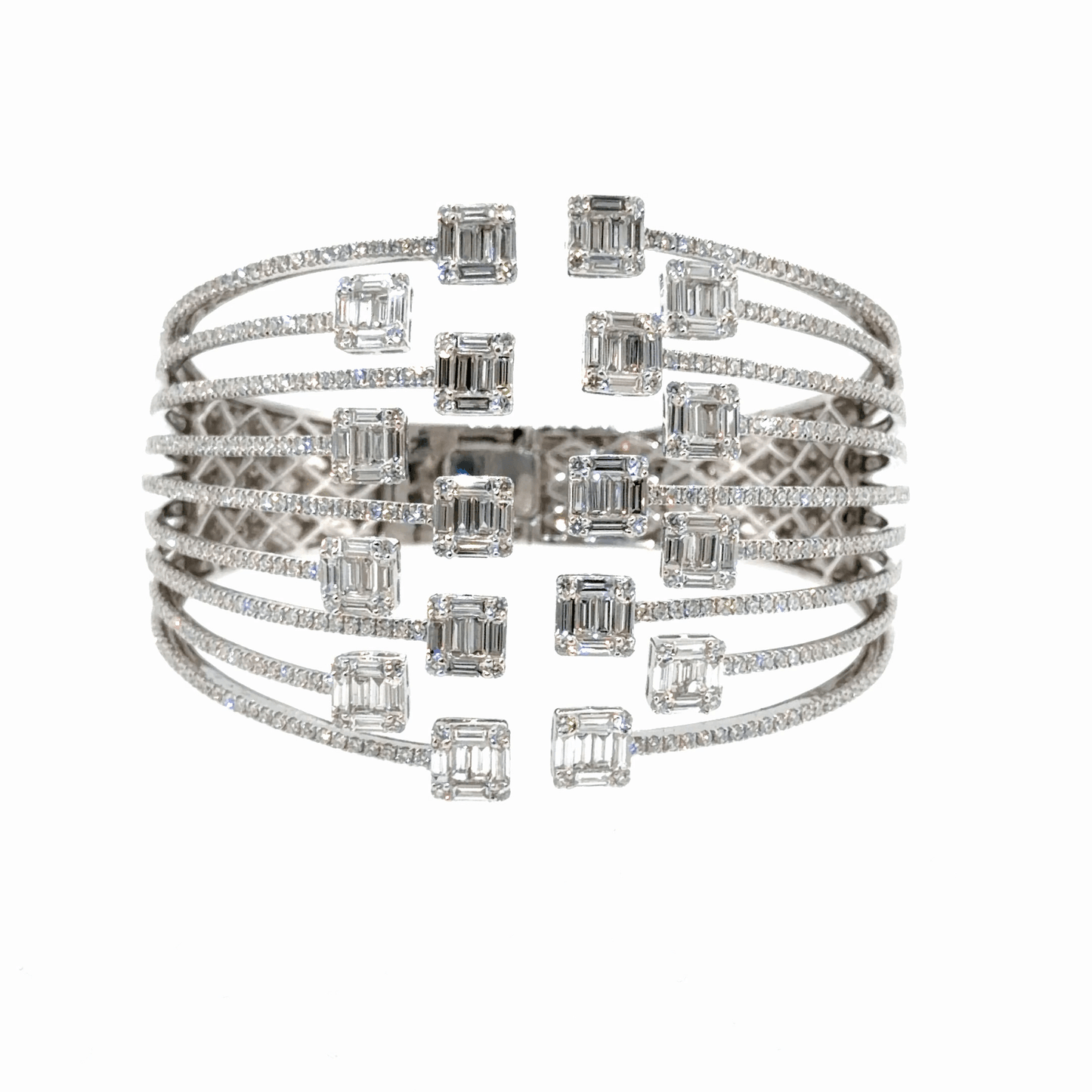 18KT WHITE GOLD DIAMOND BRACELET