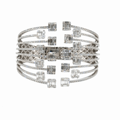 18KT WHITE GOLD DIAMOND BRACELET