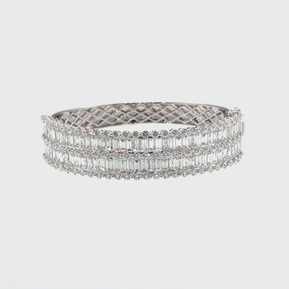 18KT WHITE GOLD DIAMOND BRACELET
